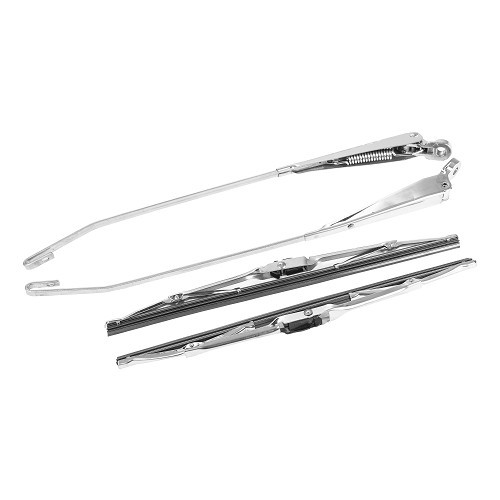     
                
                
    Pair of chromed stainless steel wiper arms and blades for Porsche 911 type 964 (1989-1994) - RS92292
