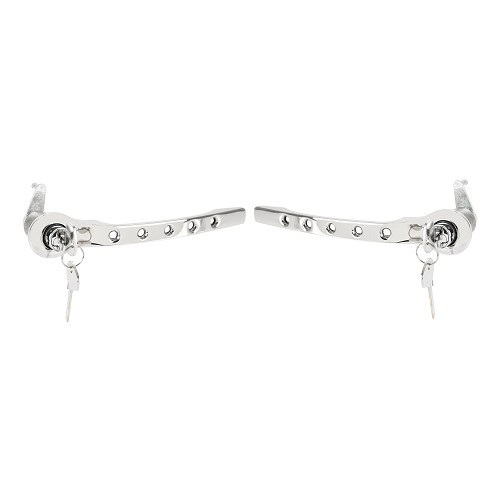     
                
                
    Coppia di maniglie cromate forate per Porsche 911 tipo F e 912 (1965-1967) - RS92409
