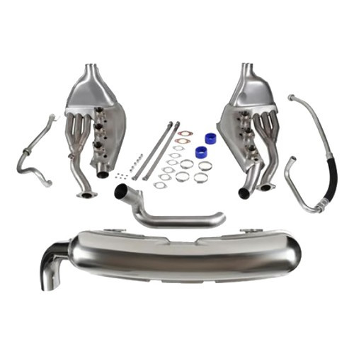     
                
                
    Sistema di scarico DANSK in acciaio inox con terminale singolo per Porsche 911 tipo G Carrera 3.2 (1984-1989) - Trasformazione "Free-flow - RS92457
