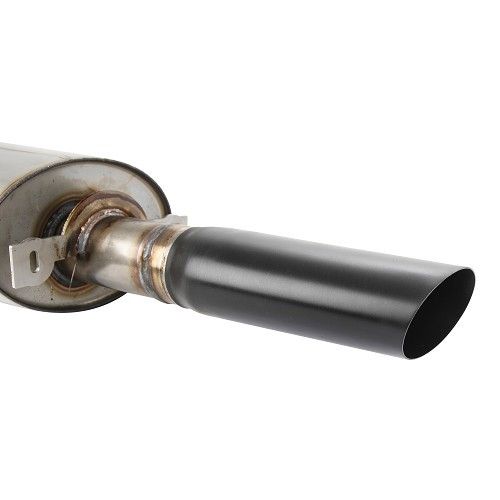 Silenziatore di scarico DANSK in acciaio inox con terminale nero per Porsche 944 Turbo (1986-1991) - RS92656