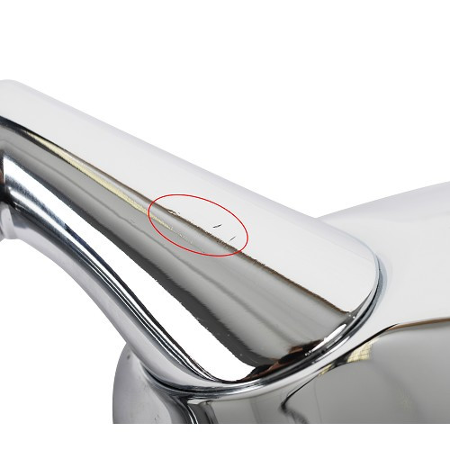 Second choice chrome exterior mirror for Porsche 911 type F (1970-1973) - left side - RSX0026