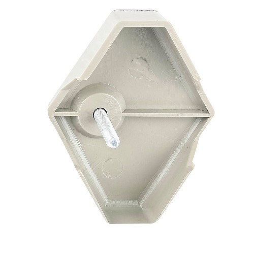 Front grille emblem for Renault 4L (09/1966-09/1974) - aluminium - RT10008