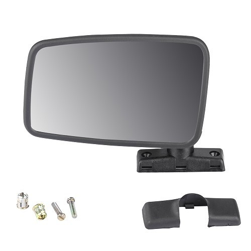  Left-hand wing mirror for Renault 4L from 1983 - black - RT10252 