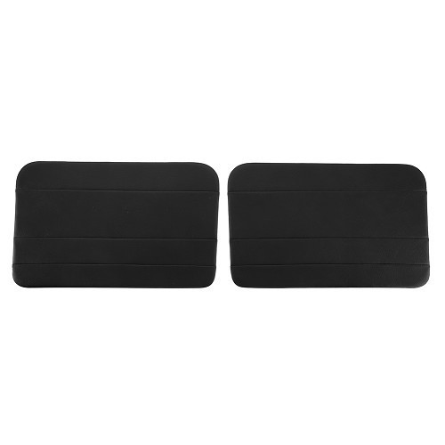  Pair of front door panels for Renault 4 (10/1961-12/1993) - black leatherette - RT20010 