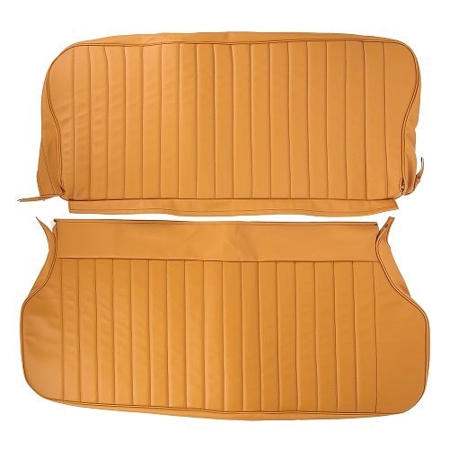  Set of front and rear seat covers for Renault 4 (10/1961-01/1978) - Camel - RT20028-2 