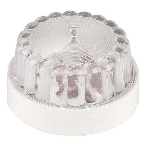  Complete ceiling light for Renault 4L - white - RT30058 