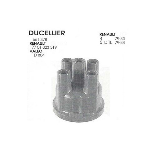  Tête d'allumeur Ducellier 661378 pour Renault 4 - RT40030 
