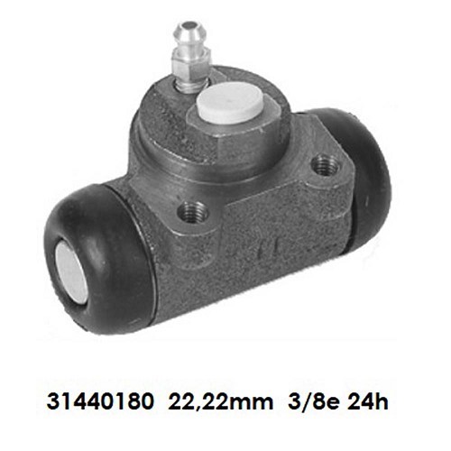  Rear wheel cylinder type LUCAS-GIRLING for Renault 4 (10/1976-12/1993) - 22,2 mm - RT60004 