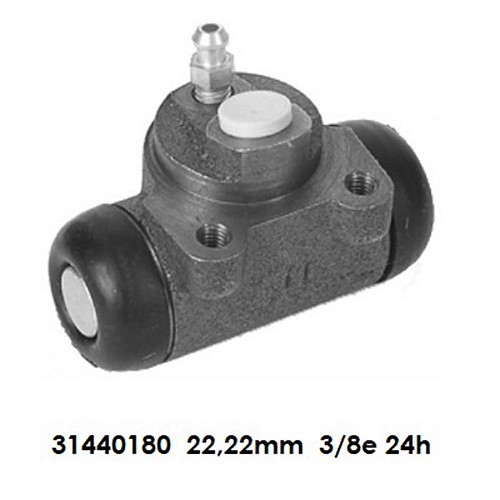     
                
                
    Rear wheel cylinder type LUCAS-GIRLING for Renault 4 (10/1976-12/1993) - 22,2 mm - RT60004
