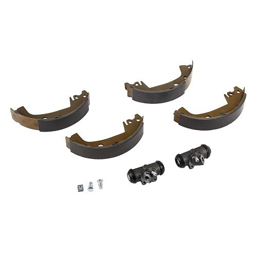  Complete front jaw repair kit for Renault 4 with drums (04/1968-07/1986) - 228 mm - RT60064 