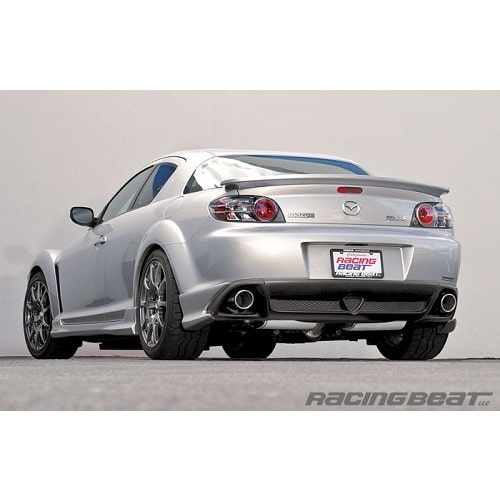  Stainless steel RACING BEAT twin exhaust line for Mazda RX8 SE (2003-2008) - RX01420-2 