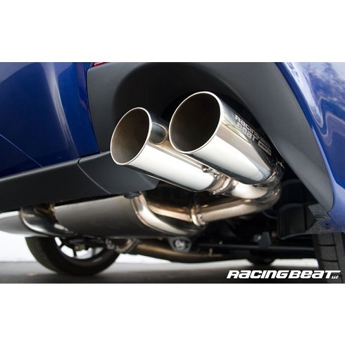  Stainless steel RACING BEAT quadruple exhaust line for Mazda RX8 R3 (2009-2012) - RX01426-1 