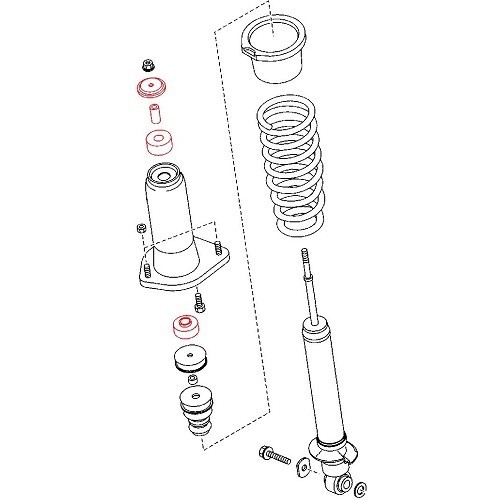 Shock Absorber Bearing Kit for Mazda RX8 - RX02504