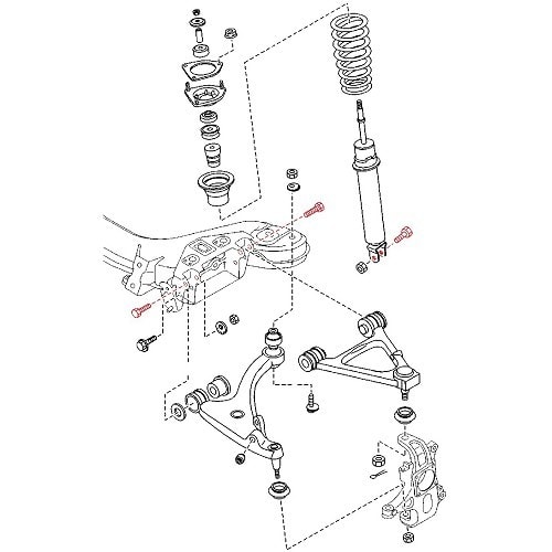  Bevestigingsschroef bovendraagarm voor Mazda RX8 - RX02670-2 