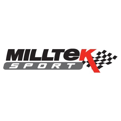  MILLTEK SSXAU060BLK: Full exhaust line after catalytic converter - With intermediate silencer. Without rear silencer valves for Audi RS4 B7 4.2 V8 Hatchback Estate and Cabriolet 2006 and + - SSXAU060B1 