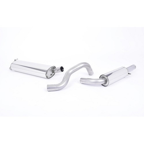  MILLTEK SSXAU081: full exhaust line after intermediate catalytic converter, with silencer for Audi A3 1.9 TDi 90/100/110/130 bhp 1996 -> - SSXAU081 