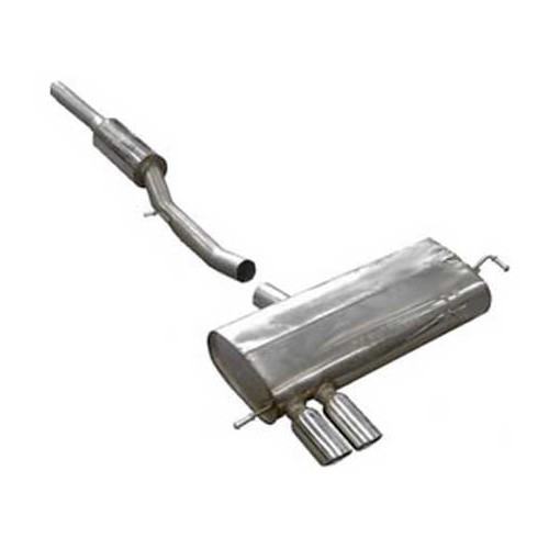  MILLTEK SSXAU121: Full exhaust line after intermediate catalytic converter, with silencer for Audi S3 1.8T Quattro 1998 -> - SSXAU121 