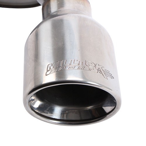 MILLTEK SSXAU148: Complete exhaust system after catalytic converter with intermediate pipe - Single tailpipe for Audi TT (8N) 1.8 Turbo - SSXAU148