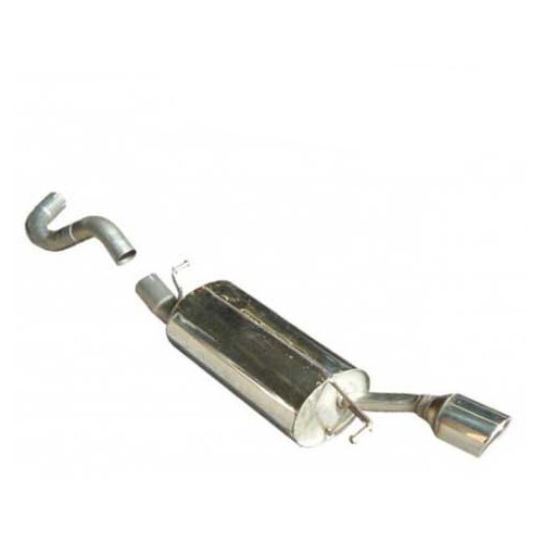 MILLTEK SSXAU148: Complete exhaust system after catalytic converter with intermediate pipe - Single tailpipe for Audi TT (8N) 1.8 Turbo - SSXAU148