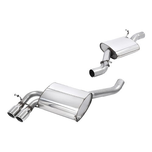  MILLTEK SSXAU198: Full exhaust line after intermediate catalytic converter with silencer for Audi S3 2.0 T Quattro Sportback 2007 onwards - SSXAU198 