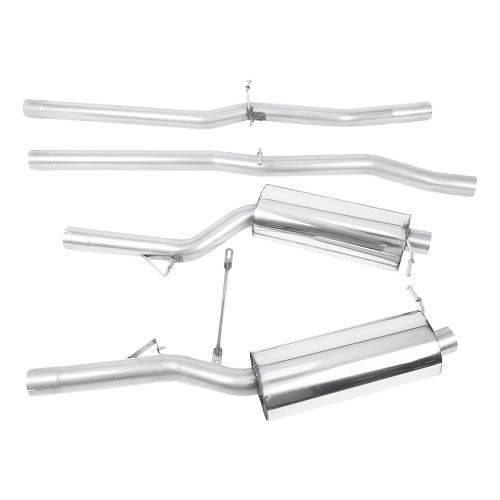     
                
                
    MILLTEK SSXAU211 : Ligne d'échappement complète après catalyseur intermediaire direct, sans silencieux pour Audi RS6 V8 Bi-Turbo berline et break 2002 - - SSXAU211
