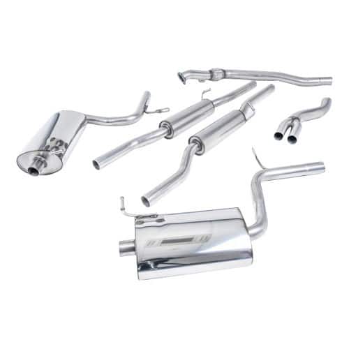  MILLTEK SSXAU304: Complete exhaust system with catalytic converter with centre section without silencers - for Audi A4 B6 - SSXAU304 