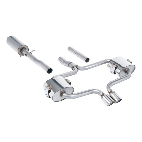  MILLTEK SSXM008 exhaust steel sport half-pipe after catalyst for MINI II R52 Cabriolet Cooper S (11/2002-07/2008) - with intermediate silencer - SSXM008 