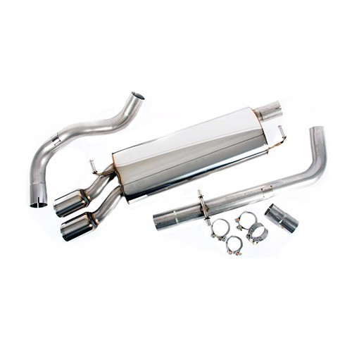 MILLTEK SSXVW052: Line after original catalytic converter, with intermediate silencer for Golf 4 1.8 Turbo and 1.9TDi - SSXVW052G-3 