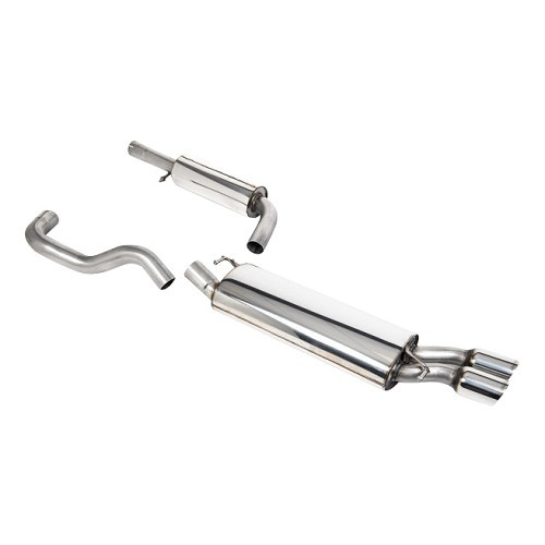  MILLTEK SSXVW053: Full exhaust line after catalytic converter - with intermediate silencer for Audi A3 1.9 TDi 90/100/110/130 bhp 1996 - - SSXVW053 