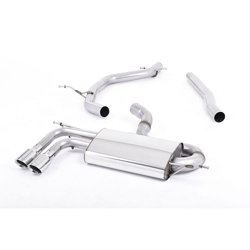  MILLTEK SSXAU259: Complete exhaust line after the catalytic converter, intermediate section direct, for Audi A3 1.8 TFSI 2WD 2008-2012 - SSXVW149 