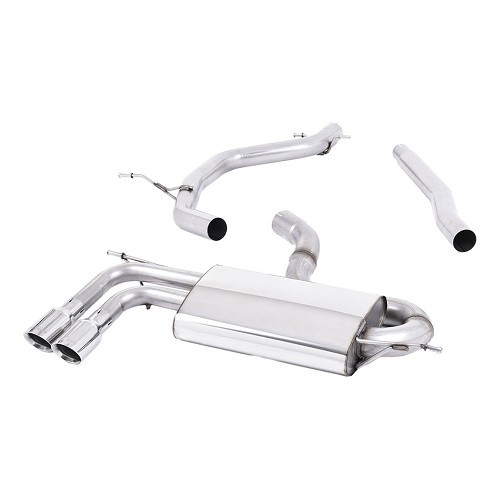  MILLTEK SSXAU259: Complete exhaust line after the catalytic converter, intermediate section direct, for Audi A3 1.8 TFSI 2WD 2008-2012 - SSXVW149 