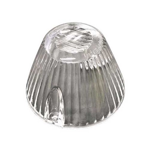     
                
                
    1 white front shell-type direction indicator light cover glass for Type 3 61 ->69, Karmann Ghia 64 ->69 - T3A16101
