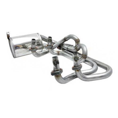  CSP Python stainless steel exhaust for T4 engine 79-> in Beetle, 42 mm pipes - T4C20401-1 