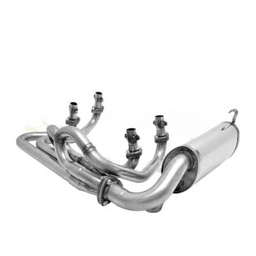  CSP Python stainless steel exhaust for T4 engine 79-> in Beetle, 42 mm pipes - T4C20401 