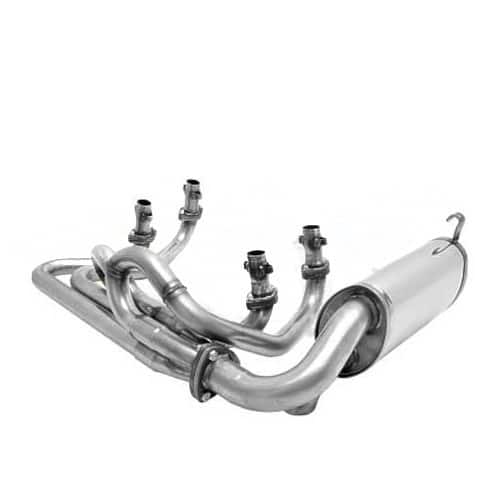  CSP Python stainless steel exhaust for T4 engine 78-> in Beetle, 45 mm pipes - T4C20402 