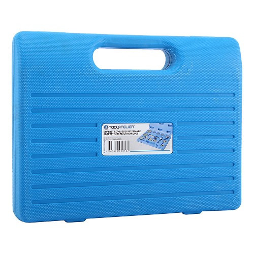 Piston rewind tool kit TOOLATELIER with adaptors for different makes 12 pieces - TA00019