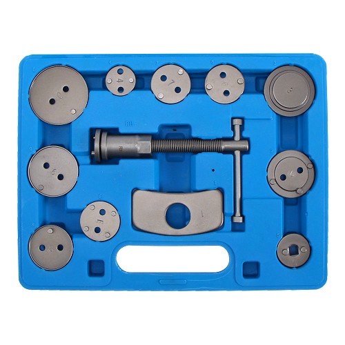  Piston rewind tool kit TOOLATELIER with adaptors for different makes 12 pieces - TA00019 