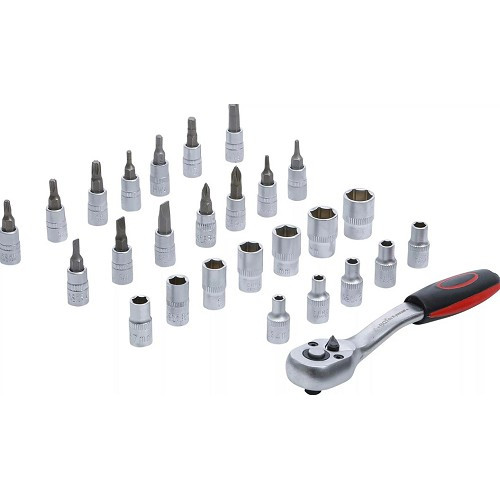 Socket wrench set BGS 1/4 - 27 Pieces - TA00049