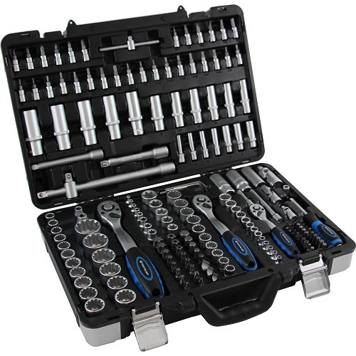     
                
                
    Coffret outillage cliquets et douilles 12 pans TOOLATELIER 171 pièces - TA00052
