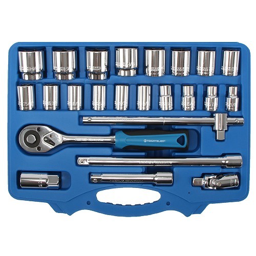  Socket and ratchet set TOOLATELIER - sizes in inches - TA00082 