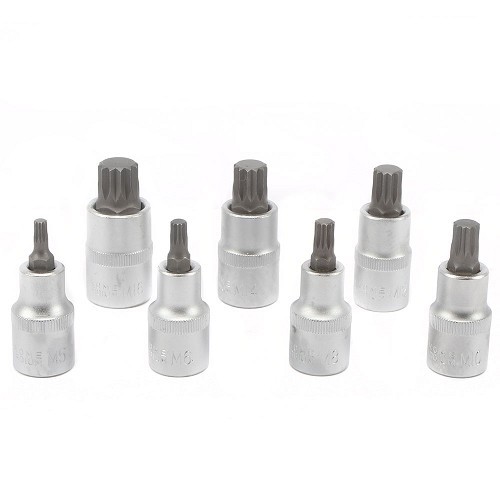 Sockets XZN TOOLATELIER - 1/2 - 7 pieces - TA00087