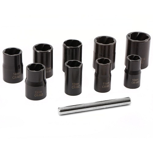     
                
                
    Bussole per dadi rovinati TOOLATELIER, attacco quadro 3/8" - TA00104
