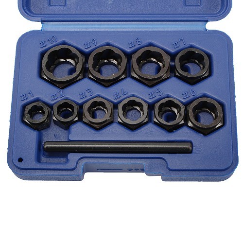  Damaged screw/nut and bolt extractor set TOOLATELIER - TA00210-1 