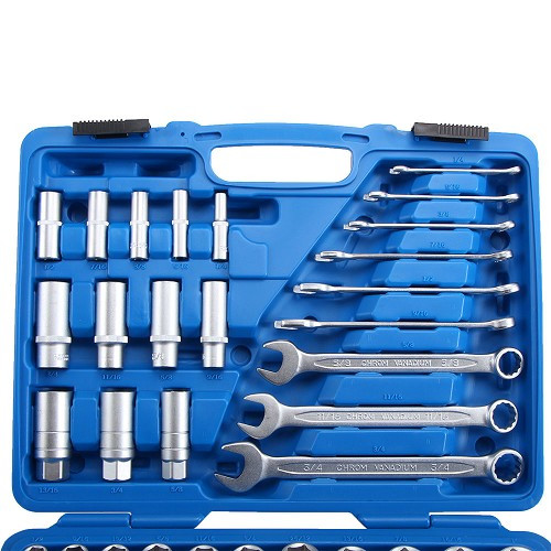92-piece Socket Set, 1/4 + 3/8, in INCH TOOLATELIER - TA00389
