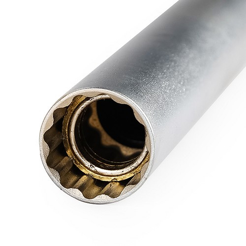 Long spark plug socket 14 mm TOOLATELIER - 12 flats for BMW Mini, PSA and Renault 1.2 16V - TA00395