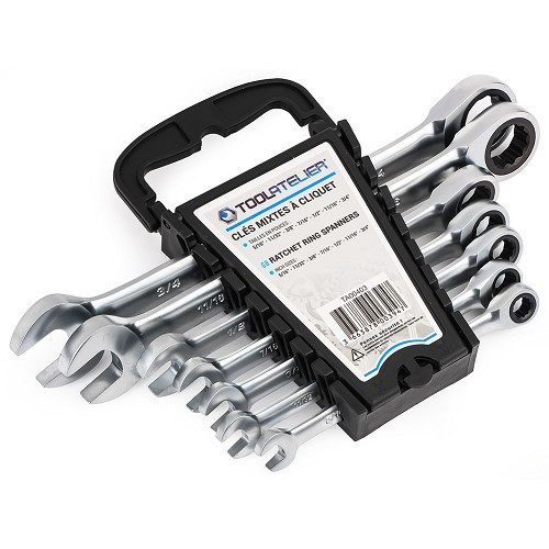  TOOLATELIER ratcheting combination wrenches - sizes in inches - TA00403-3 