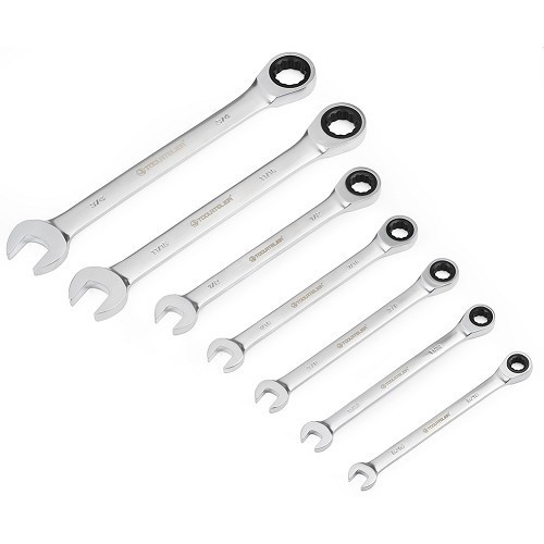  TOOLATELIER ratcheting combination wrenches - sizes in inches - TA00403 