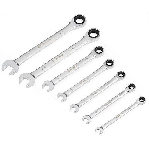     
                
                
    TOOLATELIER ratcheting combination wrenches - sizes in inches - TA00403
