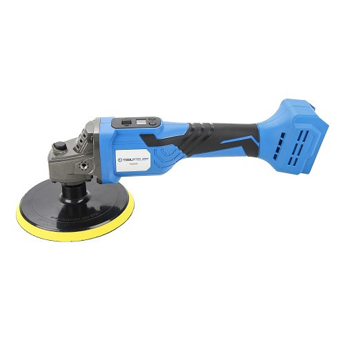 TOOLATELIER 20V cordless brushless orbital polisher with variable speed - 500 to 3000 rpm - TA00505