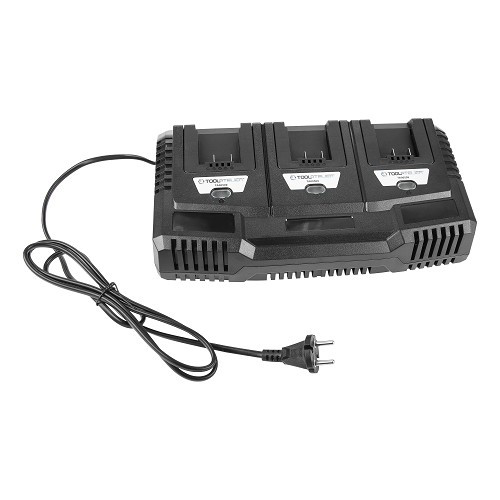     
                
                
    Base de recharge TOOLATELIER - 3 batteries simultanées - TA00509
